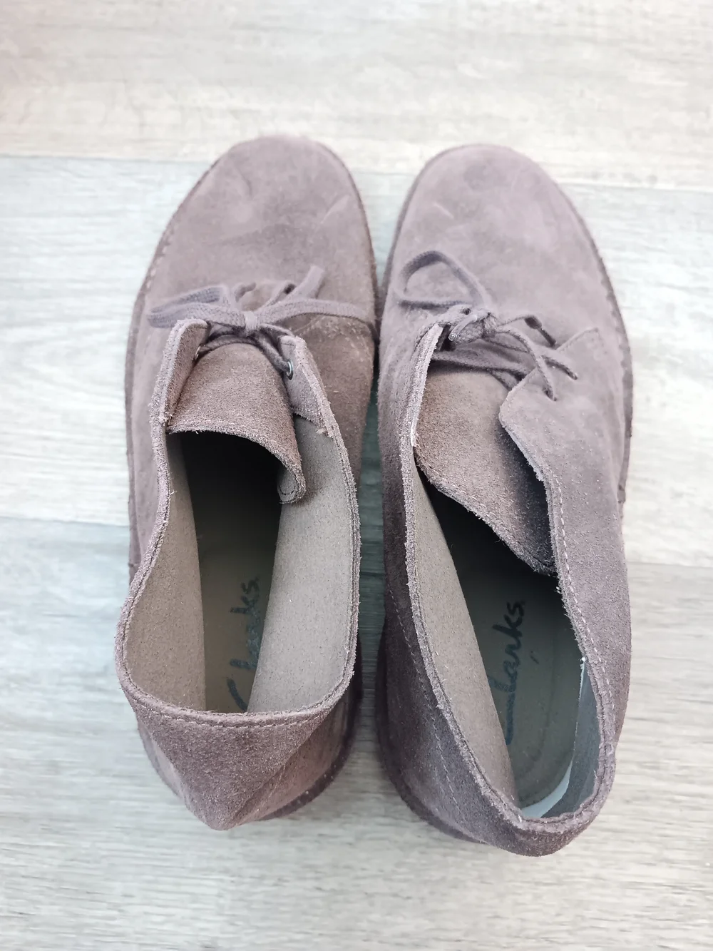 Clarks Bushacre 2 Brown Suede Lace Up Ankle Chukka Boots Men's Size 11